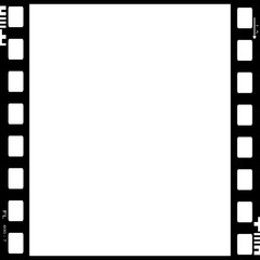 film, movie, photo, filmstrip set of film frame, vector illustration