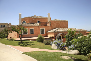 Wiew of Serdiana. Sardinia island. Italy