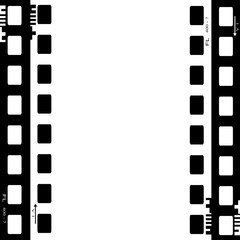 film, movie, photo, filmstrip set of film frame, vector illustration