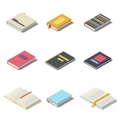 Vector Isometric books with shadows