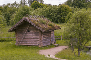 Old rural wooden building