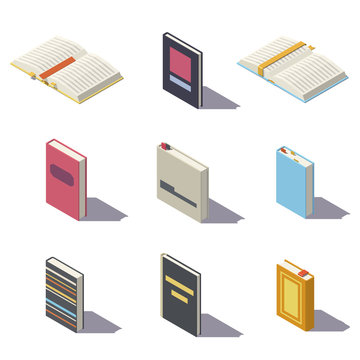 Vector low poly book