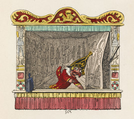 Punch and his Music. Date: 1828