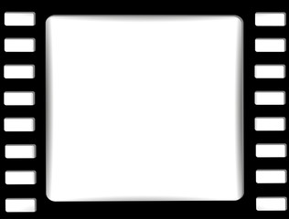 film, movie, photo, filmstrip set of film frame, vector illustration