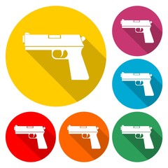 Gun icon illustration