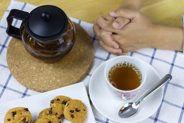 tea cup on table
