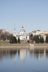 Fototapeta premium Church of the resurrection. Tver