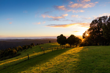 Sunrise view from the Gold Coast hinterland