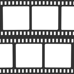 film, movie, photo, filmstrip set of film frame, vector illustration