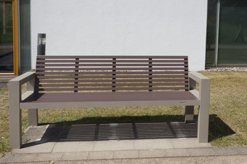 modern park bench