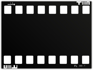 film, movie, photo, filmstrip set of film frame, vector illustration