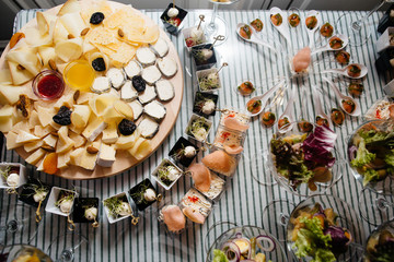 delicious   dishes  on the table