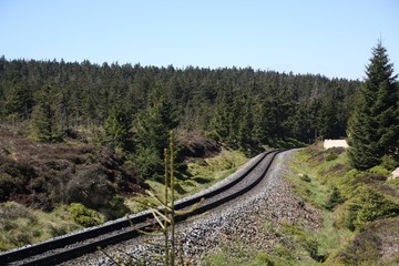Obraz premium Schienen im Harz