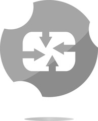 Obraz premium Upload from cloud icon. Upload button. Load symbol