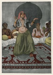 Egyptian Belly Dancer. Date: 1908