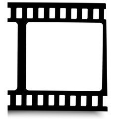 film, movie, photo, filmstrip set of film frame, vector illustration