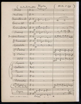 Rossini - Kyrie - Orch Score. Date: 19th century