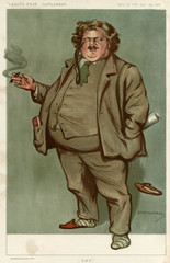 G K Chesterton. Date: 1874-1936 - obrazy, fototapety, plakaty