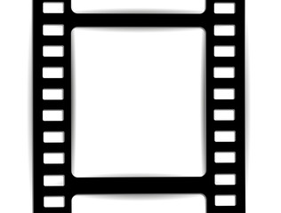 film, movie, photo, filmstrip set of film frame, vector illustration