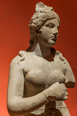 Fototapeta na wymiar Portrait of beautiful goddess Venus realized in stone