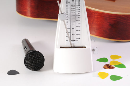 Guitar and microphone