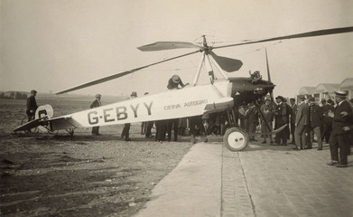 Cierva Autogyro France. Date: 1928 - obrazy, fototapety, plakaty