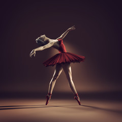 Młoda i piękna balerina - 162281730