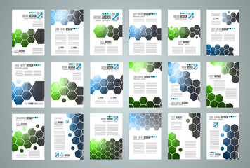 Brochure template, Flyer Design or Depliant Cover for business presentation