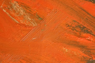 Oil painting on canvas close-up (macro)