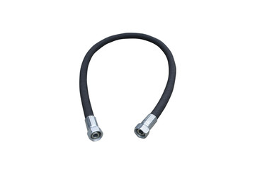 hydraulic high pressure hose on the white background