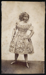 Julia Pastrana from Mexico  hairy woman. Date: circa 1850 - obrazy, fototapety, plakaty