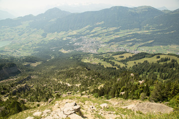 Fototapeta na wymiar Bergsturzstelle, Rossberg, Schweiz