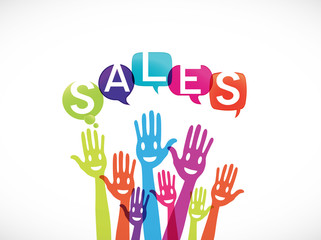 nuage mots mains  sales