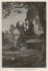 Sir Isaac Newton  English mathematician. Date: circa 1665