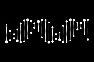 Molecular structure of DNA. DNA. Vector illustration.