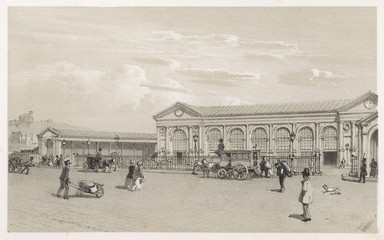 Paris - Gare Du Nord. Date: circa 1850