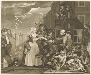 William Hogarth - The Rake's Progress. Date: 1735