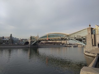 Fototapeta premium Moscow river view, 2017