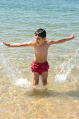 boy at the beach
