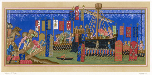 Crusaders' Ships. Date: circa 1100