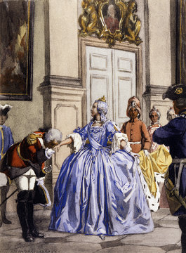 Customs - Etiquette. Date: mid 18th century