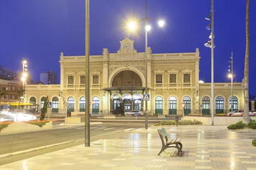 Wall murals Train station Central station in Cartagena, Spain