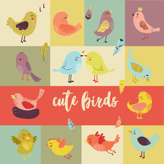 Obraz premium Vector icon cartoon bird