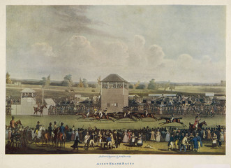 Ascot  - circa 1818. Date: circa 1818