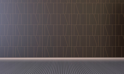 Empty Room Display Modern Minimal on Wall Background / 3d rendering