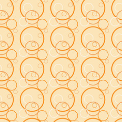 Orange circle seamless pattern
