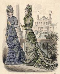 Women on Balcony 1878. Date: 1878