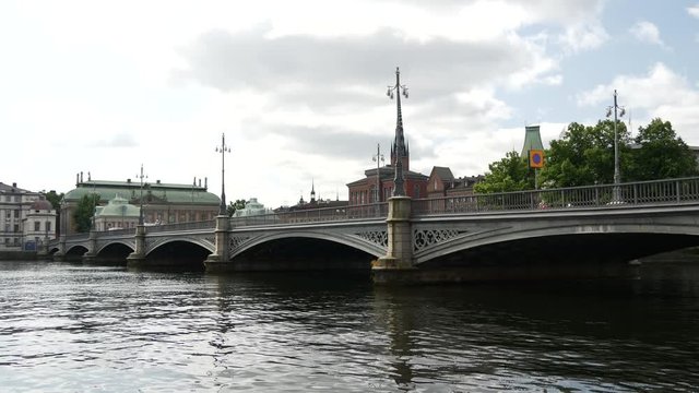 The Vasabron bridge in Stockholm, Sweden