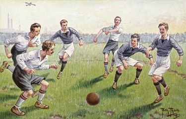 Football - Anyone's Ball. Date: circa 1910