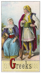 Greek Couple. Date: 1886